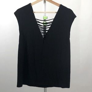 American Eagle Soft & Sexy Black Blouse Size S